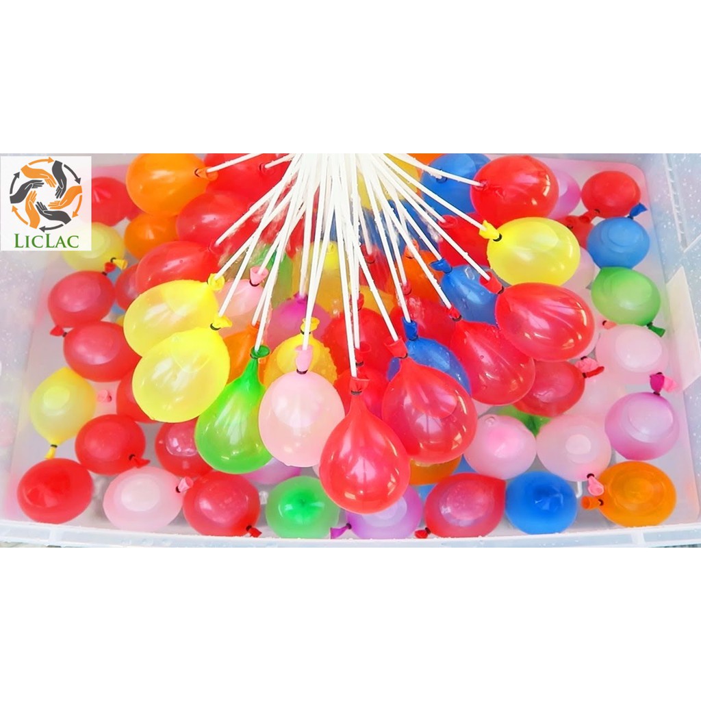 Bộ 111 Bong Bóng Nước Magic Ballons Bơm SIÊU NHANH - Chơi Siêu Vui Nhộn - Nhiều Màu sắc