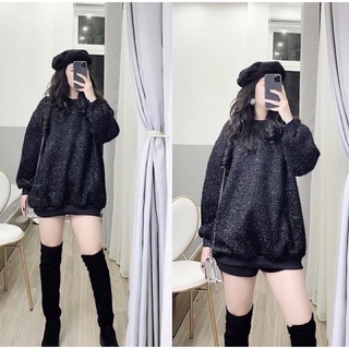 Áo nhũ lấp lánh kèm mũ, túi