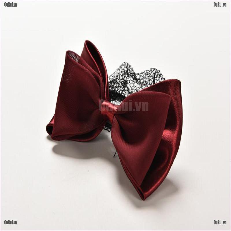 (FCC) Kẹp Tóc Phối Lưới Nơ Thời Trang Cho Nữ