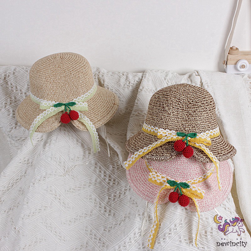 Mũ Rơm Thắt Nơ Xinh Xắn Phong Cách Hàn Quốc Cho Nữ