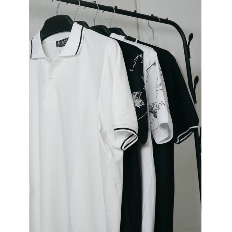 Áo polo nam cổ bẻ bigsize MALTRIK hoa văn cổ tay chất liệu cotton thoáng mát dành cho người béo có size to đến 130kg