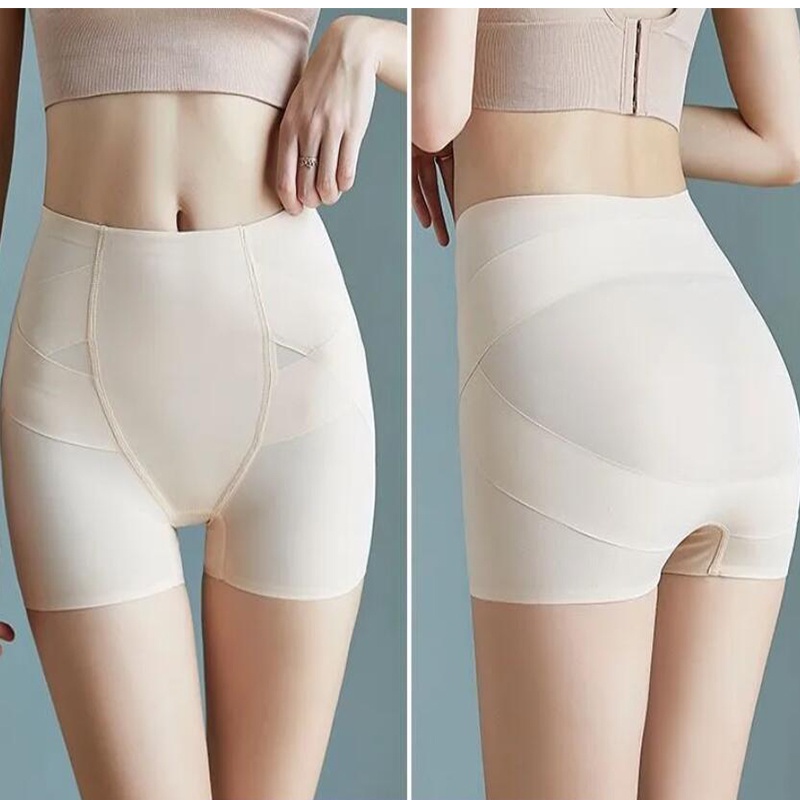 Quần Lót Cotton Tinh Khiết Kháng Khuẩn Định Hình Nâng Mông Bụng Chống Chảy Xệ An Toàn Cho Nữ