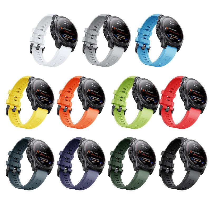 Dây Đeo Silicon Có Thể Giặt Được Cho Đồng Hồ Thông Minh Fenix7X / 6X / 6X Pro / 5X / 5X Plus