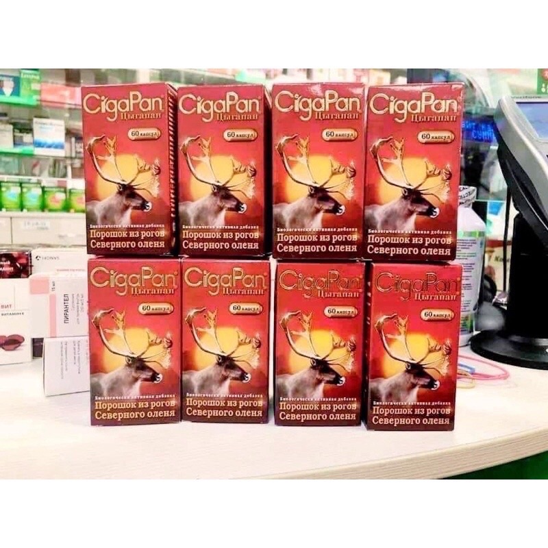 Viên uống nhung huou Cigapan Nga bồi bổ sức khỏe