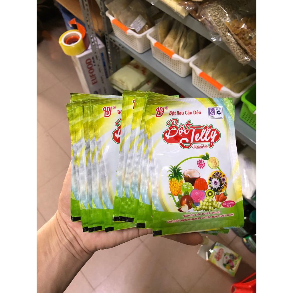 bột rau câu jelly hoàng yến gói 10g