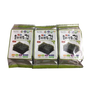 Bloc 3 gói rong biển tẩm dầu Ôliu ăn liền