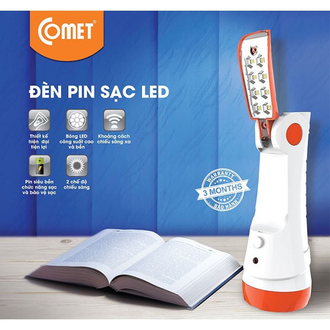 Đèn pin sạc LED Comet CRT253