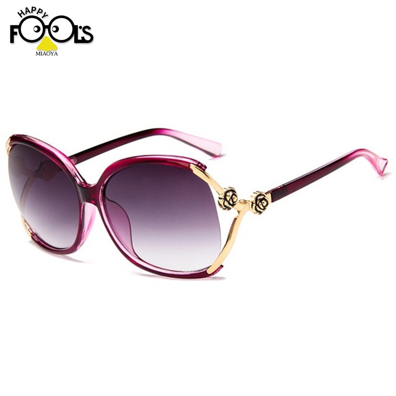 Kính Mát Gọng Hoa Hồng Thời Trang Cho Nữ