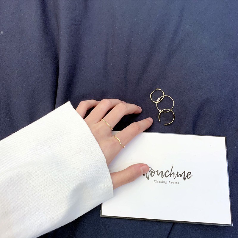 Nhẫn Đeo Tay Kiểu Dáng Đơn Giản Cá Tính Cho Nữ