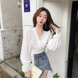 ÁO CROPTOP CỘT NƠ EO