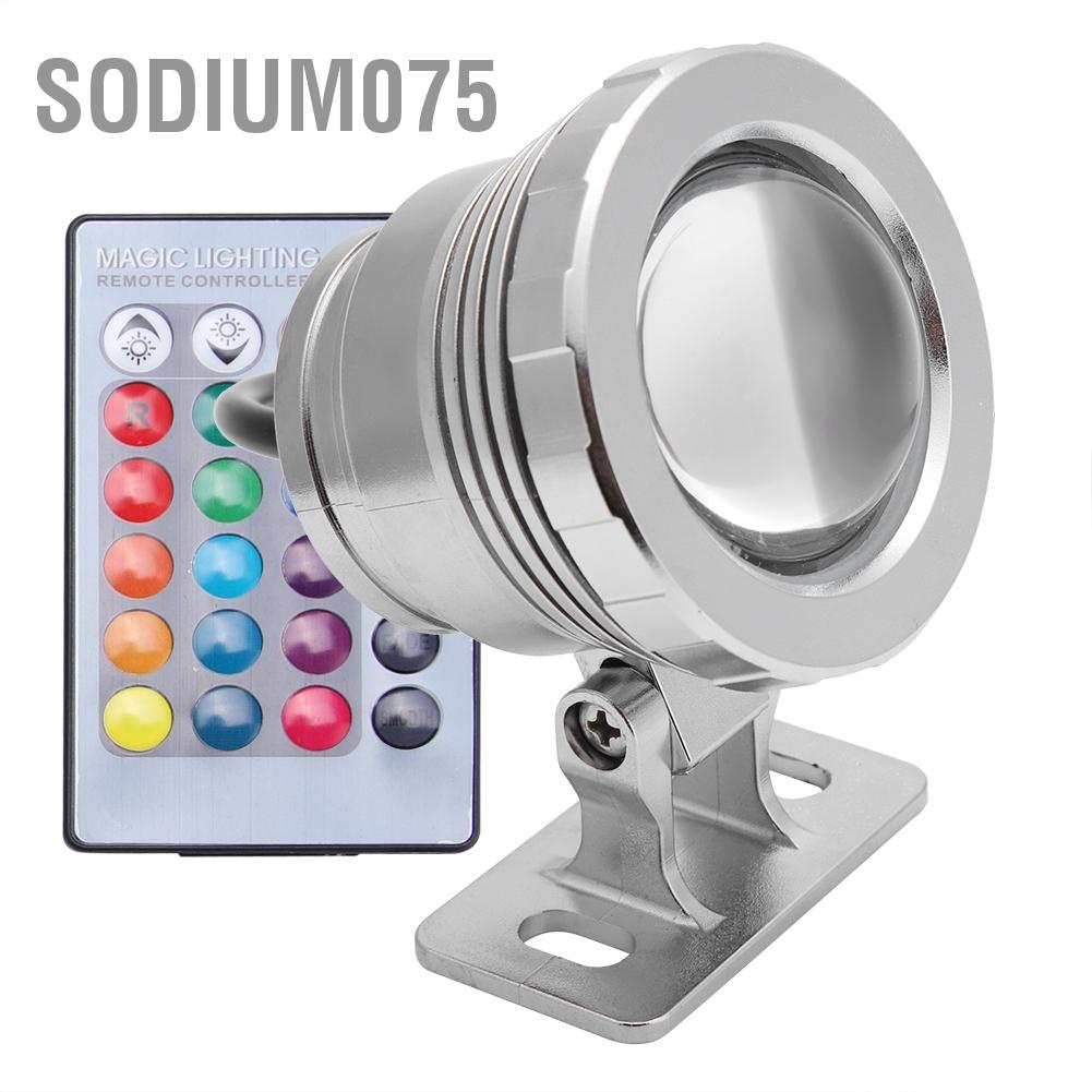 Có thể bán buôn Đèn LED RGB dưới nước Chống thấm Đa màu sắc cho Đài phun cảnh quan tiêu điểm sân vườn ngoài trời Sodium075 Hàng giao ngay