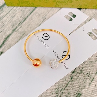 Vòng tay titan bi phối soàn chữ C (màu vàng) ko đen