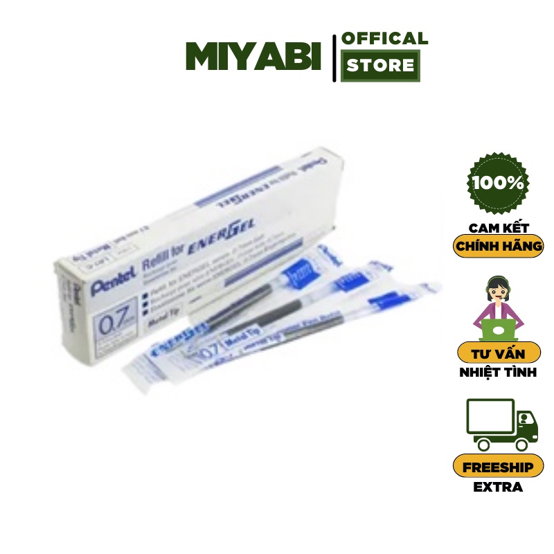 Ruột bút ký cao cấp Pentel màu xanh 0,5mm/0,7mm/1,0mm dùng cho văn phòng