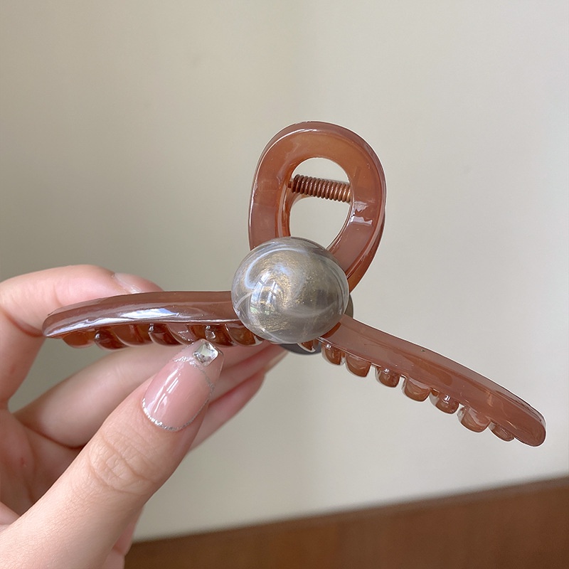 Kẹp Tóc Hình Cá Mập Bằng Acrylic Đơn Giản Thời Trang Hàn Quốc