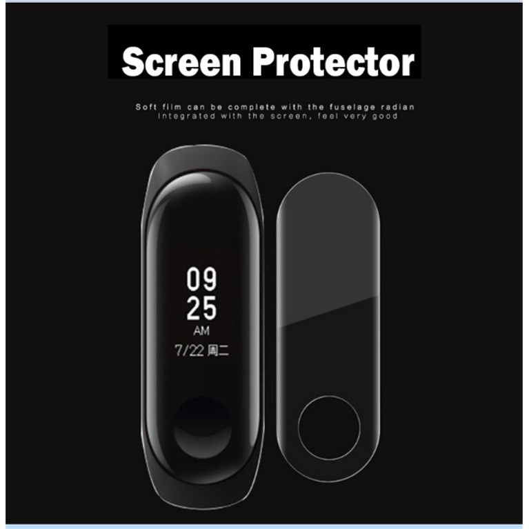 Tấm phim bảo vệ trầy xước cho màn hình vòng tay thông minh Xiaomi MIBand 3