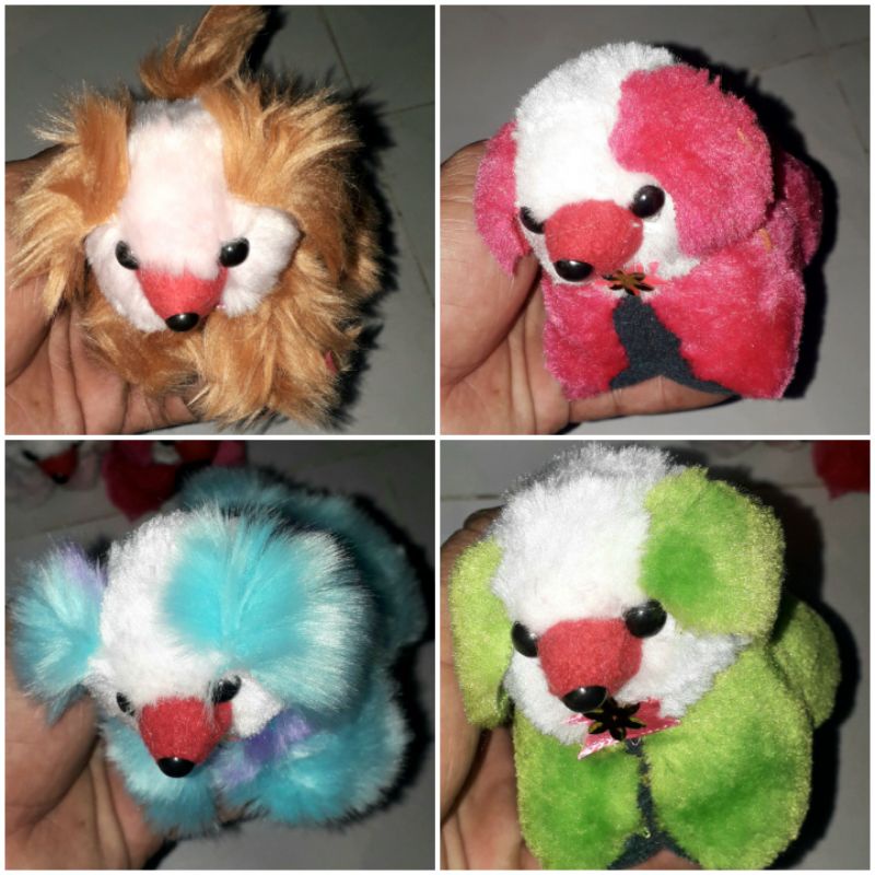 Một chú chó nhồi bông nhà làm rất đẹp kích thước dài 8cm x cao 8cm x rộng 6cm