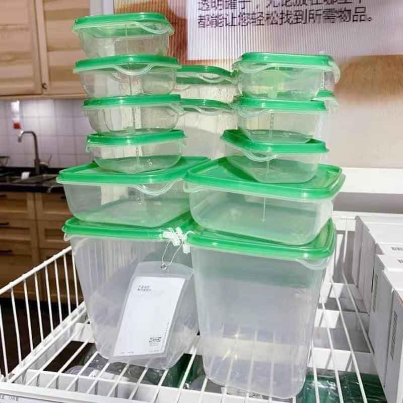 Hộp Đựng Thức ăn,Bộ hộp nhựa đựng thức ăn 17 chi tiết