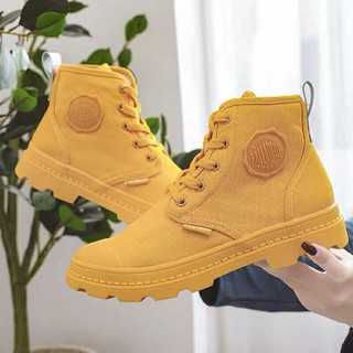 Bốt nữ cao cổ thời trang chất kaki