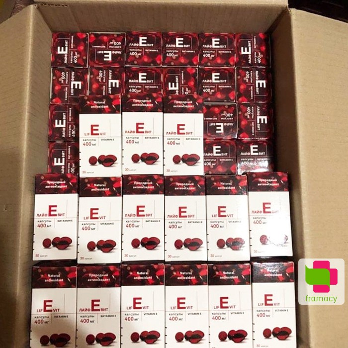 E đỏ Nga, vitamin E đỏ Zentiva 400mg, 30 viên - Xuất xứ Nga | BigBuy360 - bigbuy360.vn