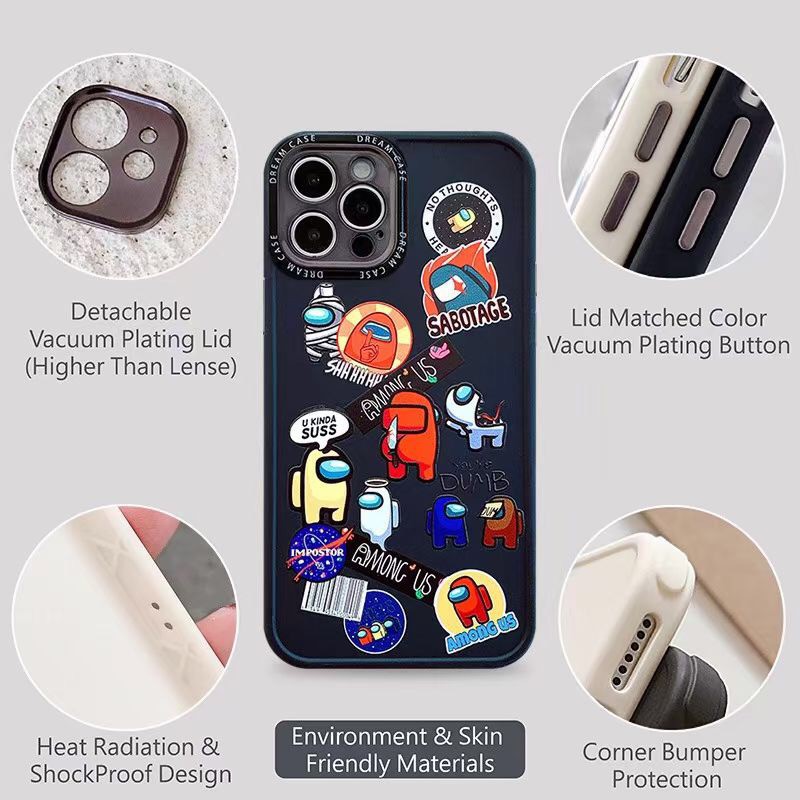 Ốp điện thoại TPU mềm họa tiết hoạt hình cho Iphone12 / 12pro Max / 11pro Max / 12mini / 7plus / Xs Max / Xr | BigBuy360 - bigbuy360.vn