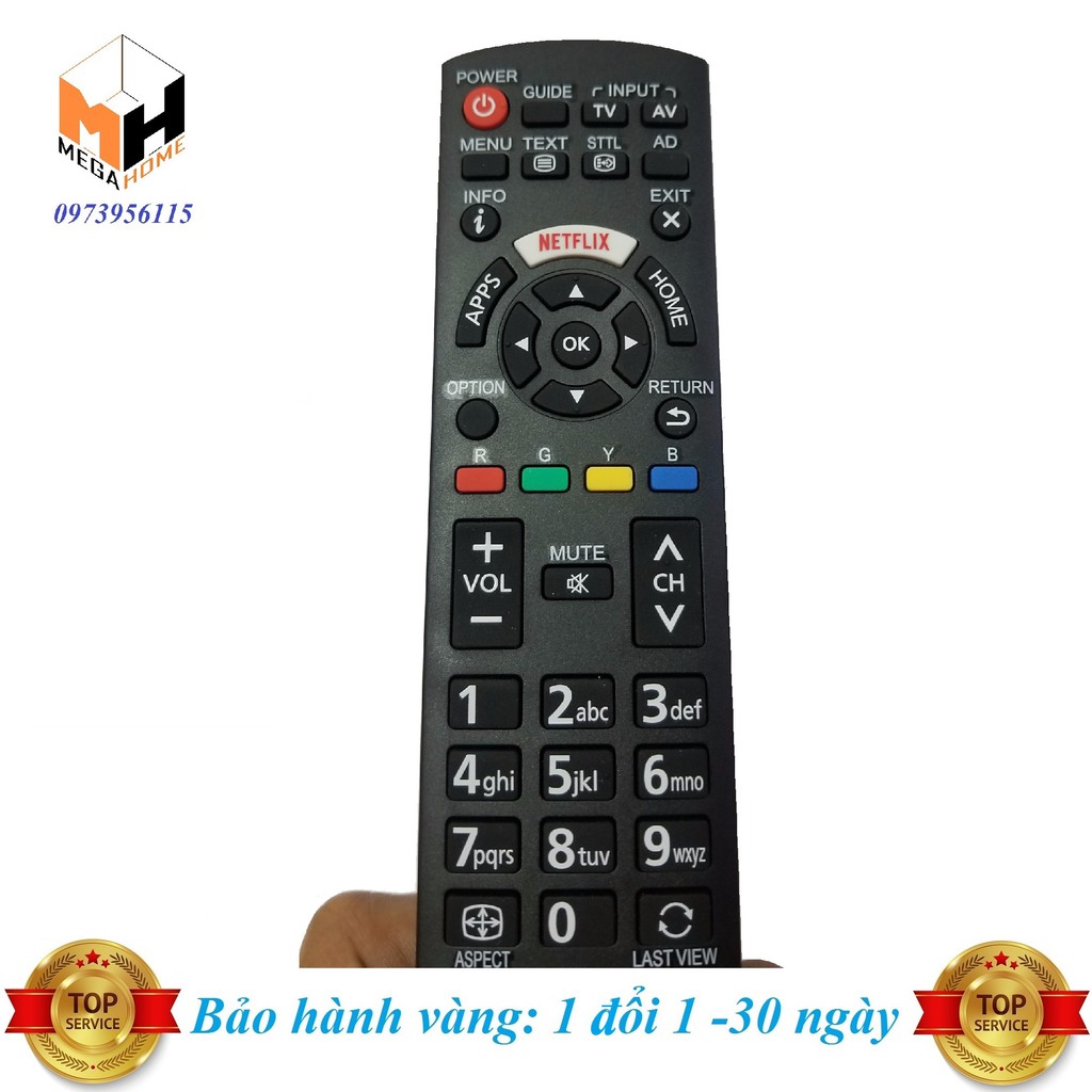 [HÀNG TỐT, PHÍM MỀM] Điều khiển tivi Panasonic, Remote tivi Panasonic smart