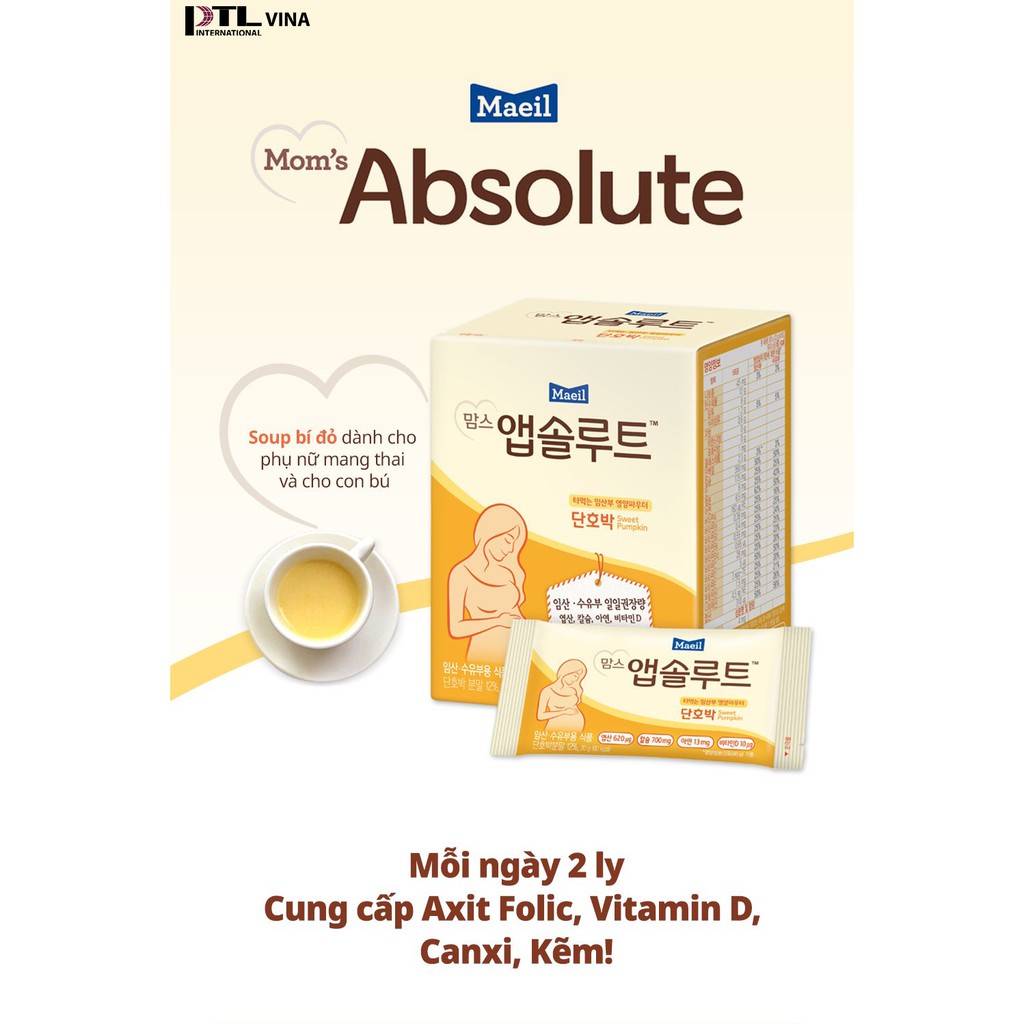 Sữa Bầu Mom’s Absolute Hàn Quốc Maeil (10 Gói x 20gr)