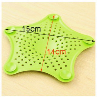 Miếng lọc rác bồn rửa chén  hình ngôi sao thông minh có chân bám cố định Store4girls, nắp chặn thức an chống tắc bồn rửa