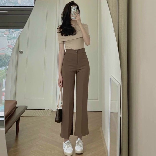 Quần ống loe nữ tôn dáng các chị em đêu mê m833