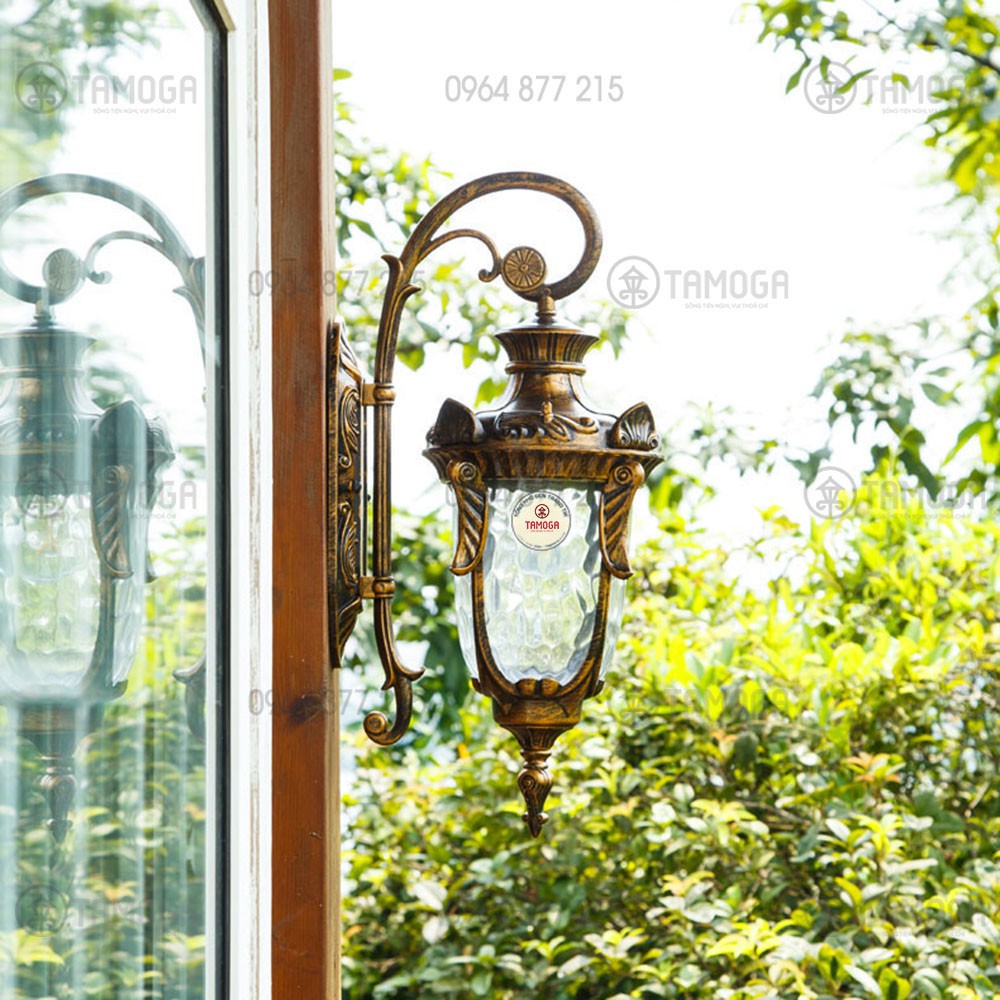 Đèn treo ngoài trời, đèn treo tường cổ điển DGT 096 + Tặng kèm bóng led 9w