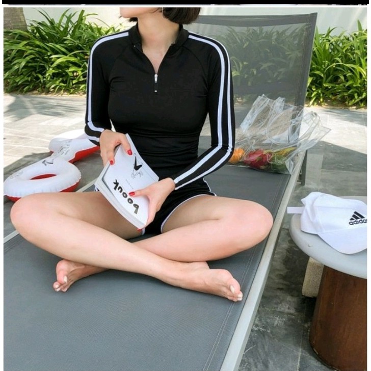 Bikini bồ bơi nữ tay dài quần đùi kín đáo VATIXA BKN82