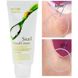 Kem dưỡng da tay ốc sên 3W Clinic Snail Hand Cream 100ml