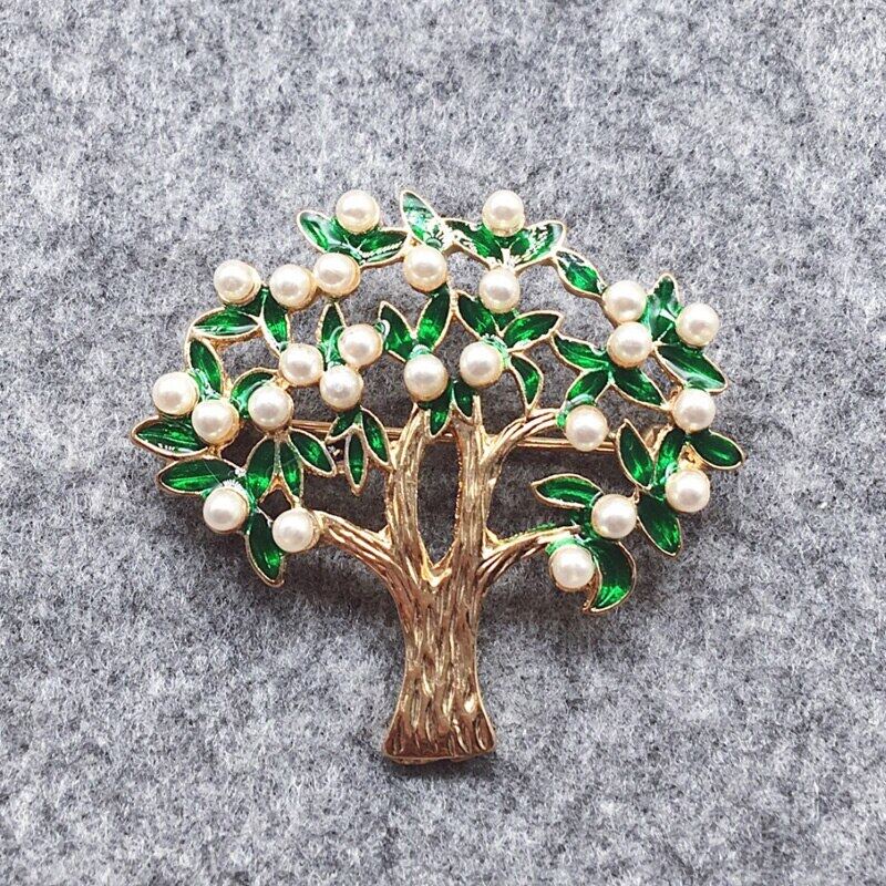 Ghim Cài Áo Kim Loại Hình Lá Cây Xinh Xắn