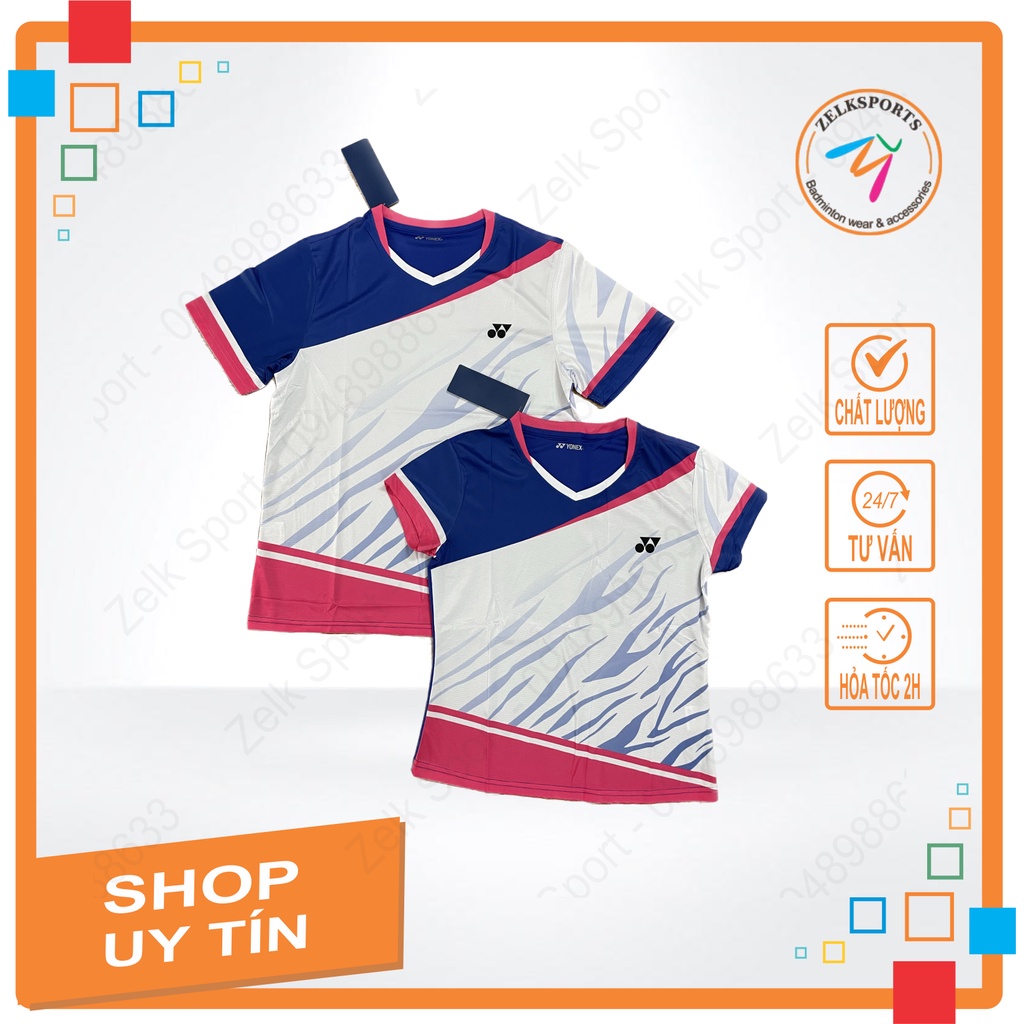 Áo cầu lông Yonex 2058 Xanh (nam,nữ)