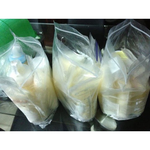 Túi zip bảo quản sữa mẹ, thức ăn loại dày dặn (size lớn 25*38cm)