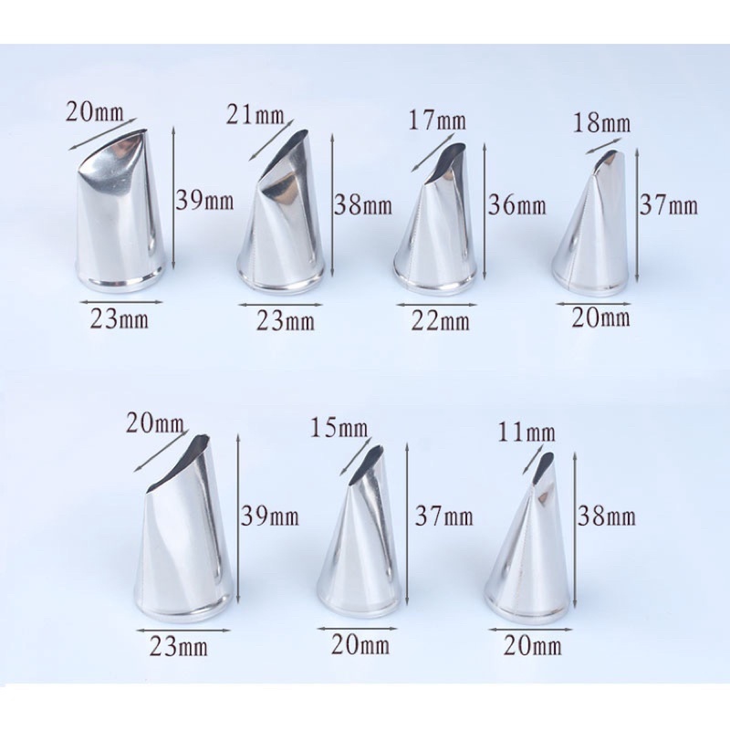 Lẻ 1 cái đui bắt kem inox dùng trang trí bánh, làm bánh