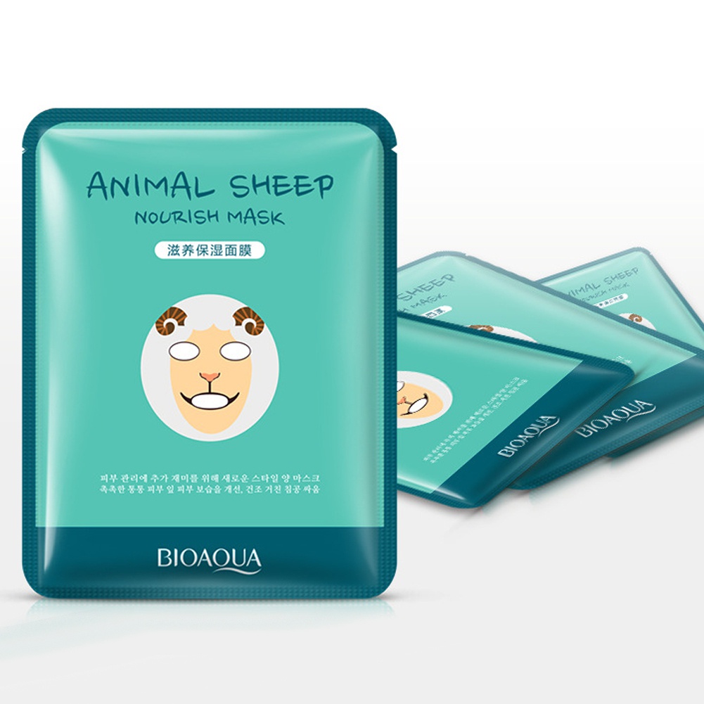 Mặt Nạ Dưỡng Ẩm Làm Trắng Da Thiết Kế Hình Động Vật Dễ Thương