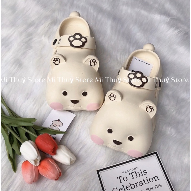 (Order) Dép sục cross gấu má hồng dễ thương cute hàng Quảng Châu loại 1 kèm ảnh thật