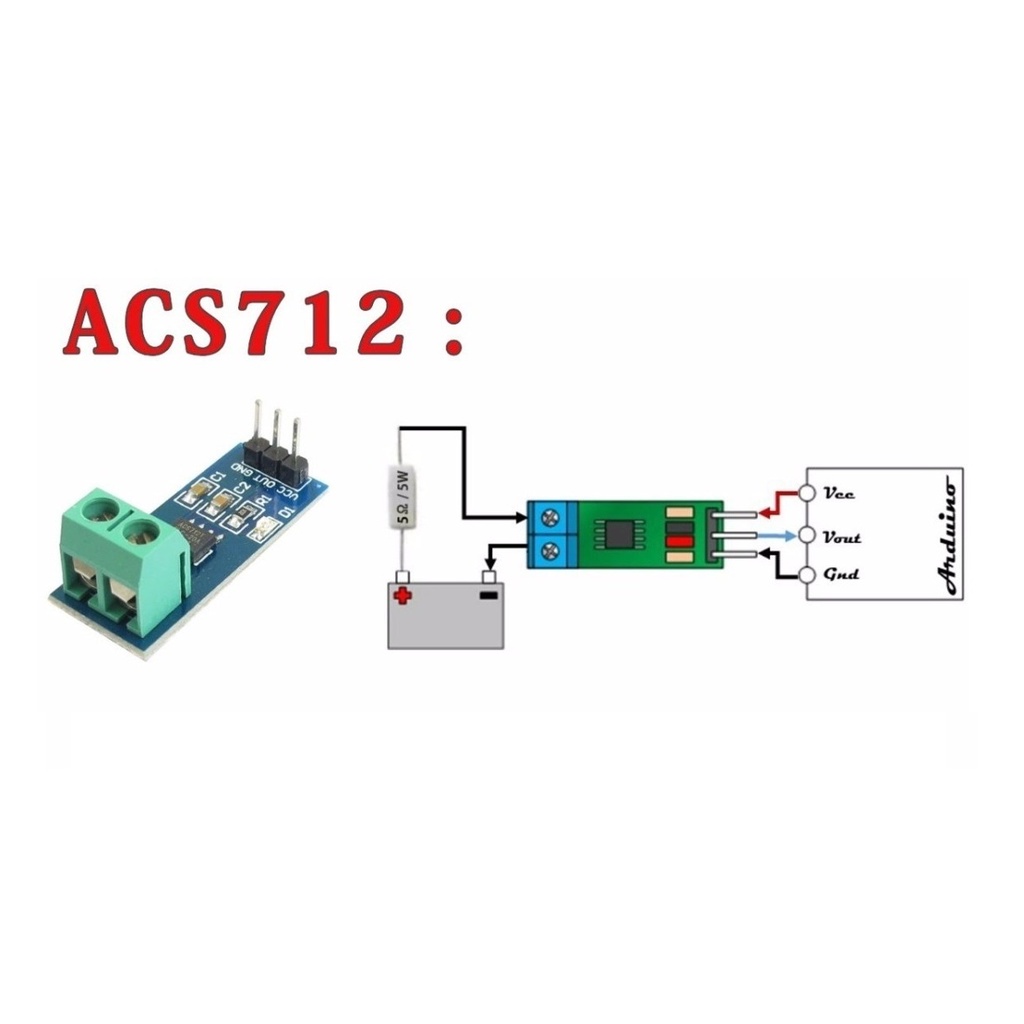 Module Cảm Biến Dòng Điện ACS712 20A
