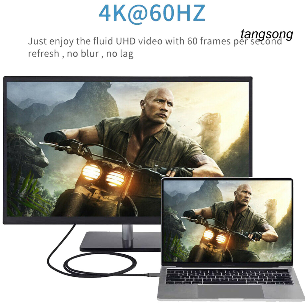 Cáp Chuyển Đổi Ts-1.8M 4k Usb Type-C Sang Mini Displayport 6ft Cho 3 Dp