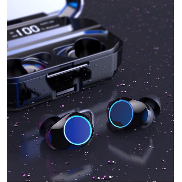Tai Nghe Bluetooth, Tai Nghe Không Dây G02 Tws 3300mah Bt5.0 6d Có Đèn Led Và Phụ Kiện, Chống ồn, Chống Nước.