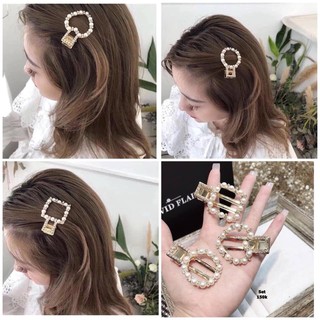 Set 3 kẹp tóc dính hạt mẫu mới siêu xinh