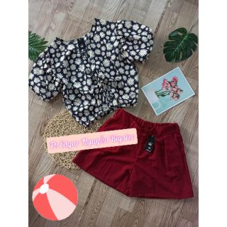 Sét áo kiểu quần ống rộng bigsize