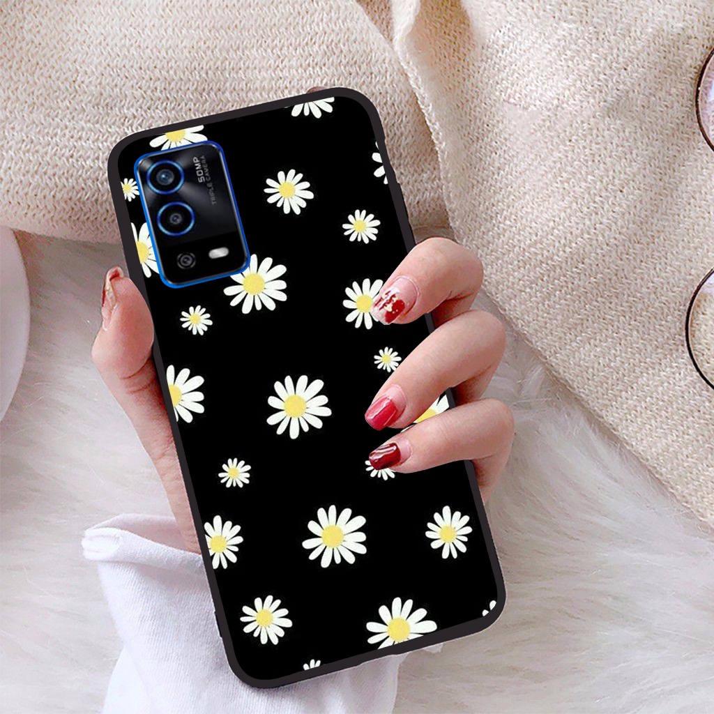 Ốp lưng Oppo A55 4G viền dẻo TPU BST Hoạ Tiết Hoa