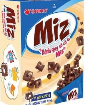 Combo 10 hộp Bánh quy bơ sôcôla Miz 54g
