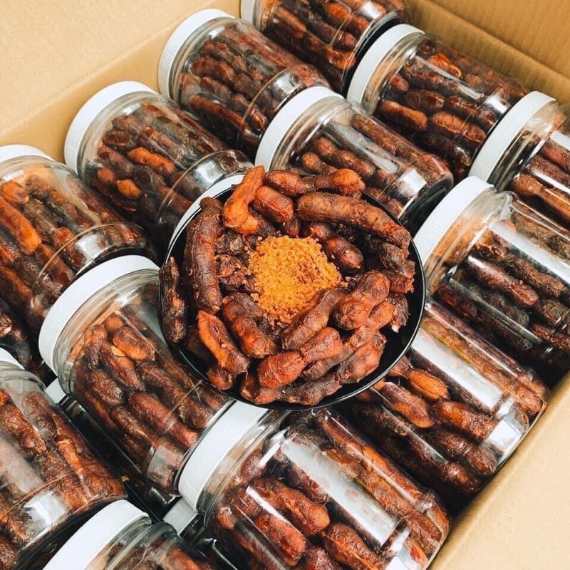 Me Lào Chấm Muối Tôm 500gr