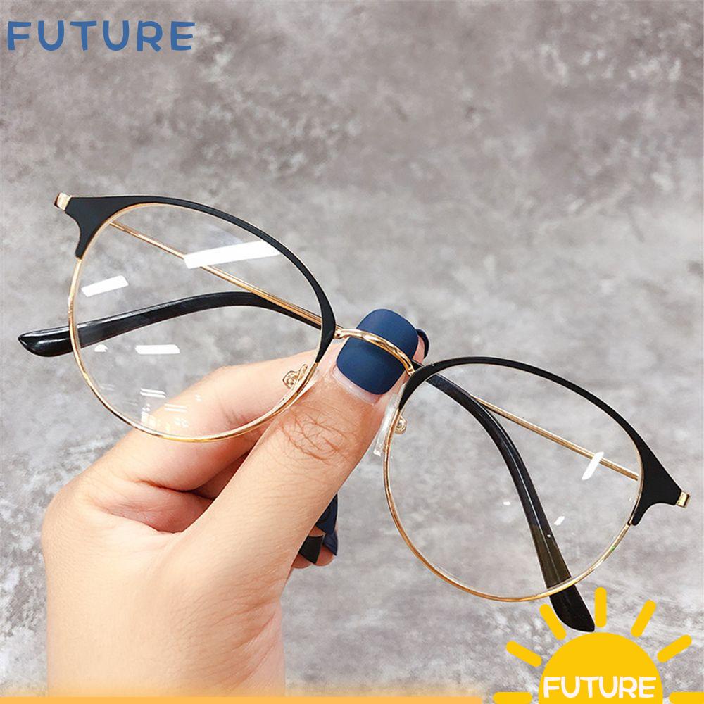 Mắt kính gọng tròn bằng kim loạI siêu nhẹ -1.0~-4.0 cho nam và nữ
