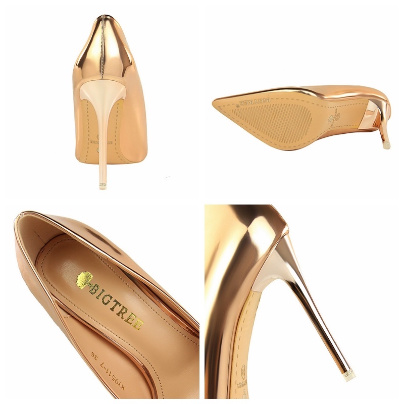 Giày cao gót BIGTREE 9511-7 10.5cm mũi nhọn thời trang quyến rũ dành cho nữ