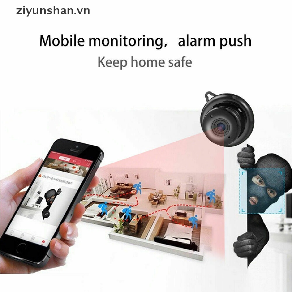 ziyunshan HD 1080P V380 Wireless WiFi Camera Hiden Webcam Home Security Night Vision vn