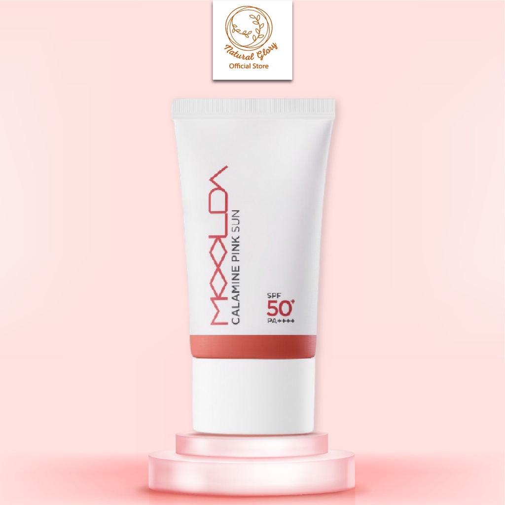 Kem chống nắng nâng tông Moolda Clamine Pink Sun PA++++ SPF50+ 150ml kiểm soát bã nhờn, nâng tông hồng nhẹ