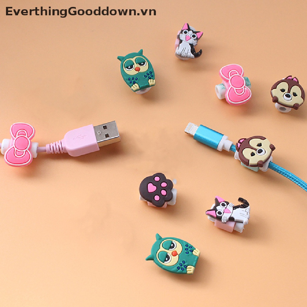 Everthinggood Phụ Kiện Bảo Vệ Dây Cáp Sạc Điện Thoại Kiểu Dáng Hoạt Hình Dễ Thương